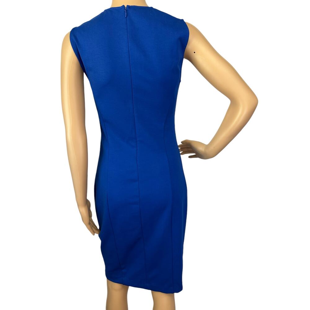 J. Crew 365 Ruched Ponte Sheath Dress Blue K2197 Size 2 - Picture 10 of 13